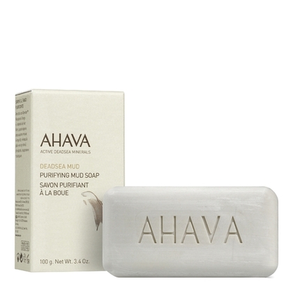 125G AHAVA TRAITEMENT CORPS : BOUE DE LA MER MORTE Savon purifiant à la boue  1 of 1 