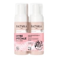 Duo mousse nettoyante détox