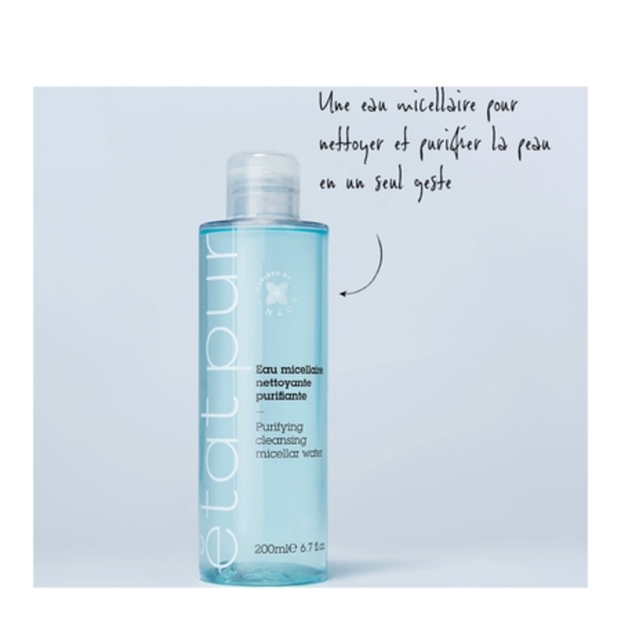 Eau micellaire démaquillante purifiante