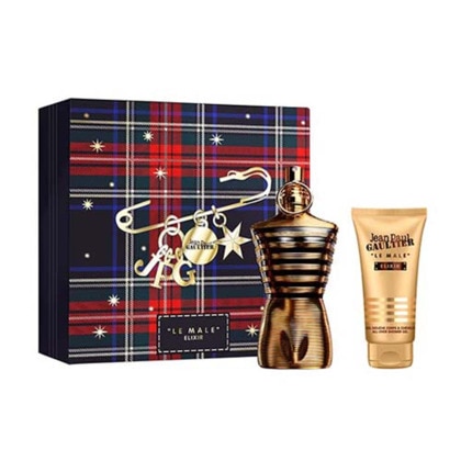  Jean Paul Gaultier LE MALE ELIXIR Coffret eau de toilette + gel douche  1 of 1 Coffret eau de toilette + gel douche
