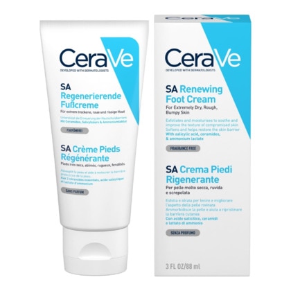 88ml CERAVE SA ANTI-RUGOSITÉS Crème régénérante pieds très secs & abîmés  1 of 4 