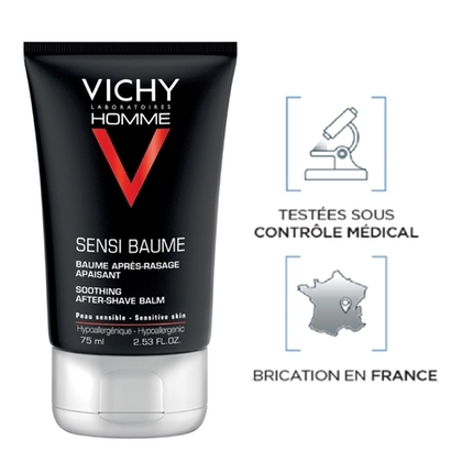 75ML VICHY HOMME V Baume après-rasage apaisant peau sensible  1 of 4 