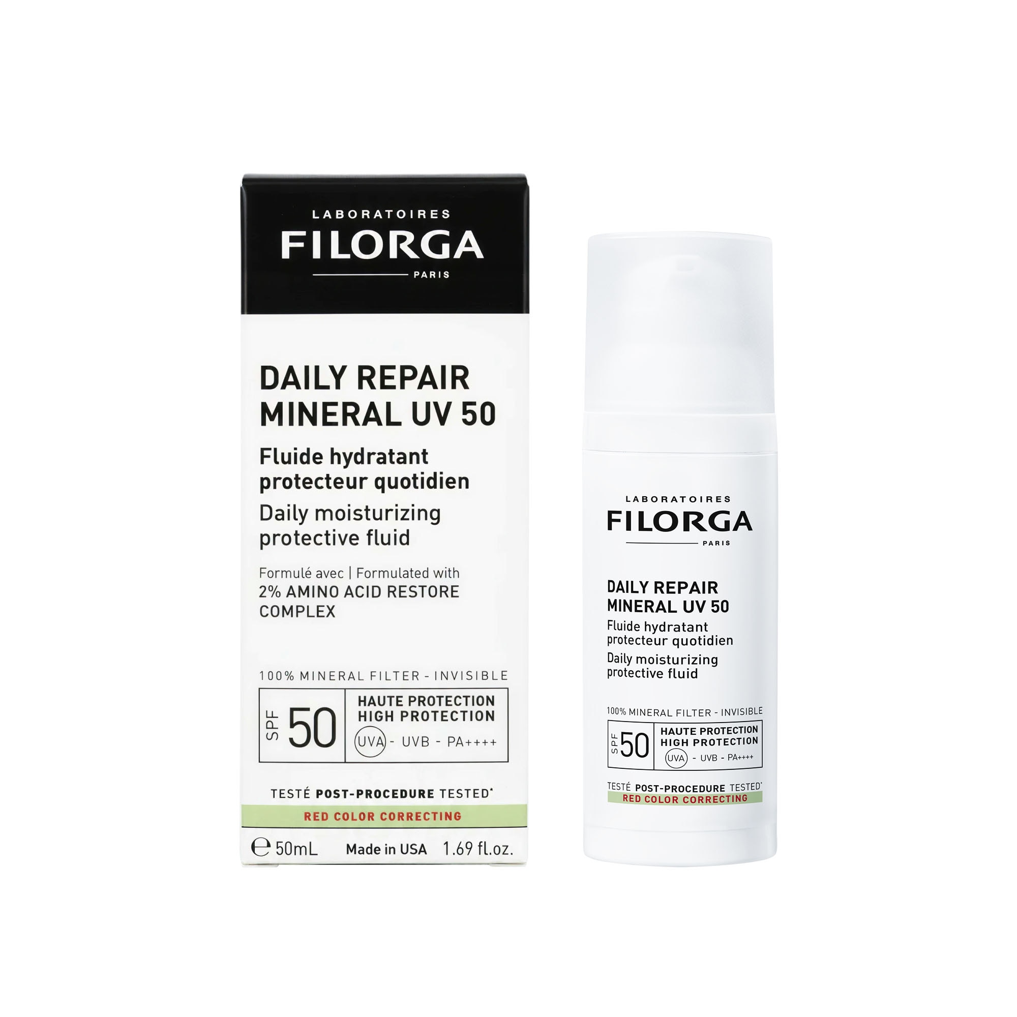 Filorga - Daily-repair - Mineram Uv 50 - Fluide Hydratant Protecteur Quotidien - 50ml