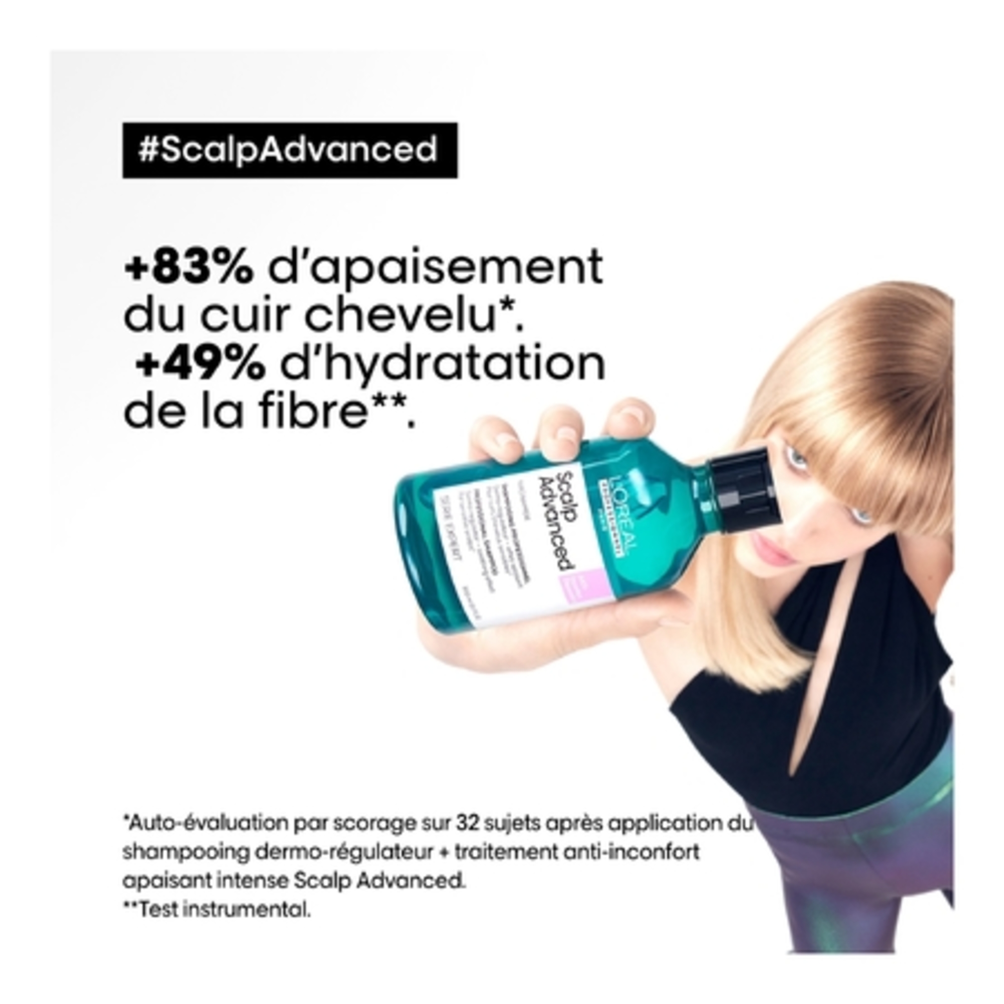 Shampoing niacinamide dermo-régulateur apaisant