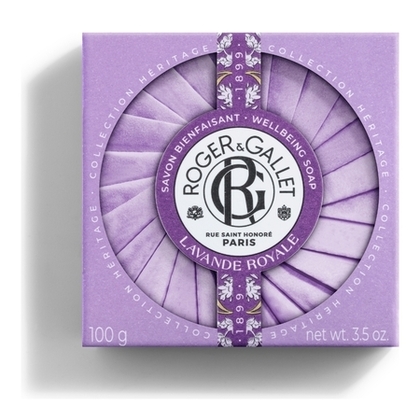 100G Roger & Gallet LAVANDE ROYALE Savon bienfaisant  1 of 4 