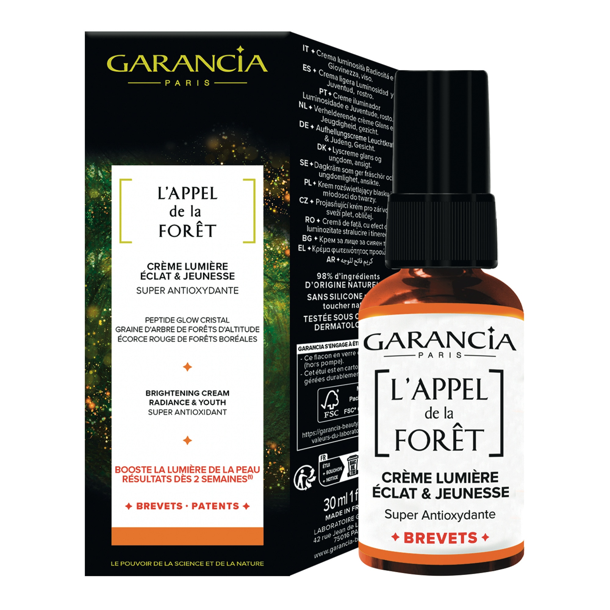 Crème lumière eclat & jeunesse l'appel de la forêt 30ml