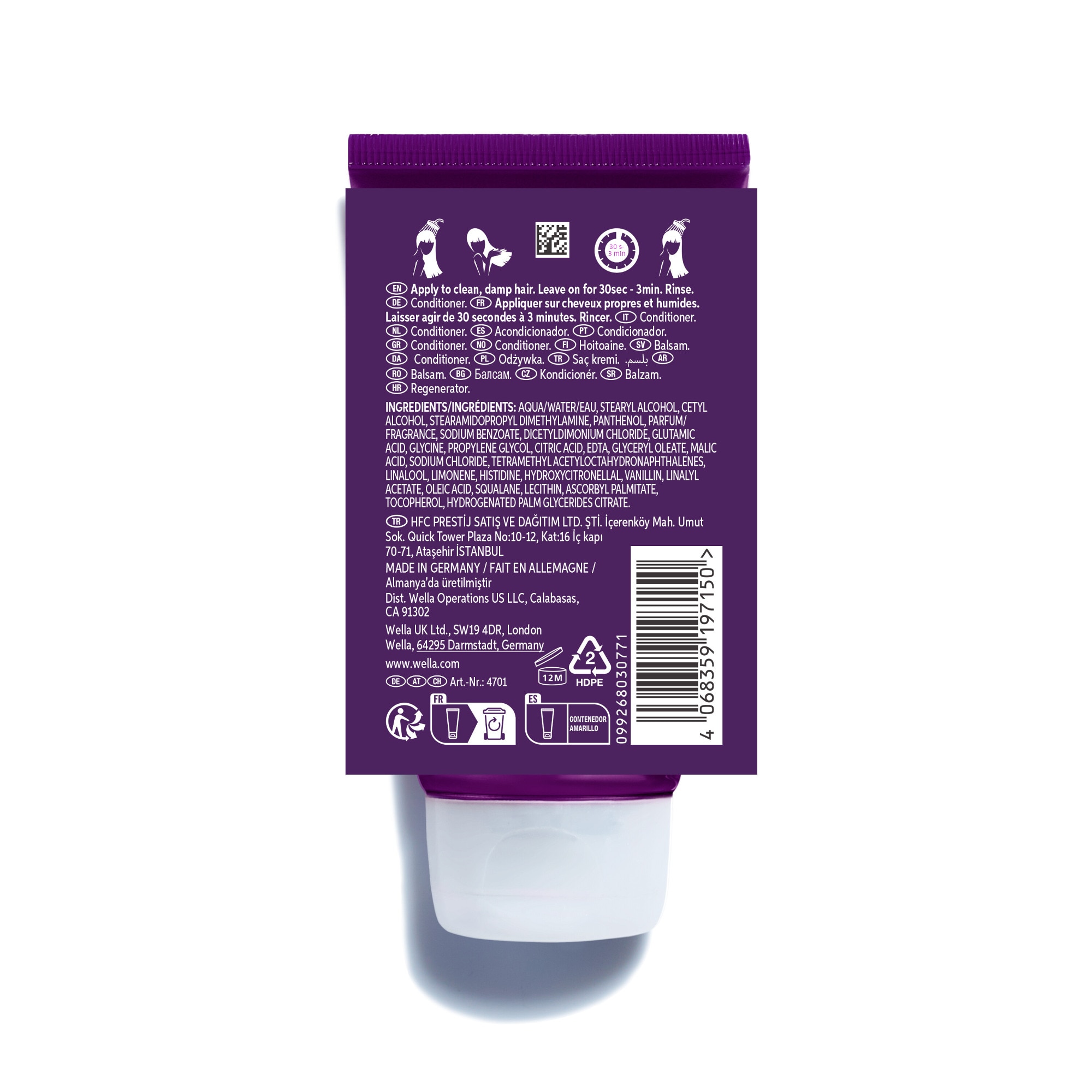 75ML WELLA PROFESSIONALS ULTIMATE COLOR Après-shampoing cheveux colorés  1 of 2 
