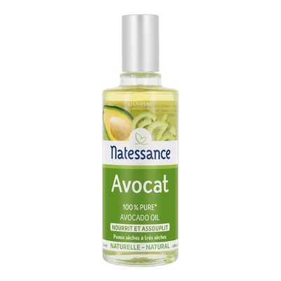 Natessance - Huiles - Format 50ml - Huile Nourrit Et Assouplit Avocat - 50ml