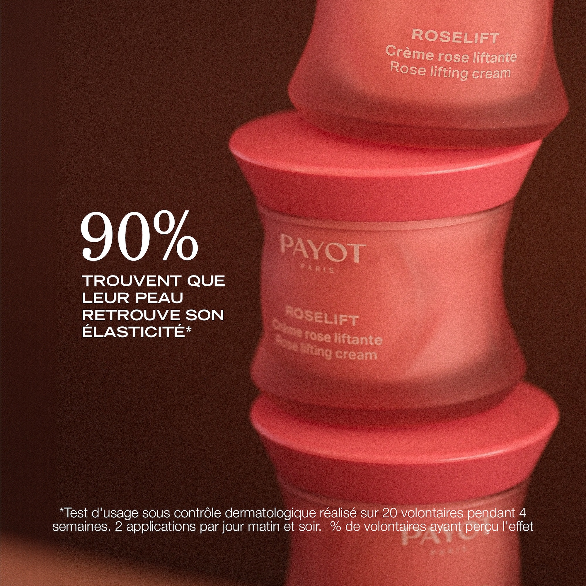 Crème rose liftante