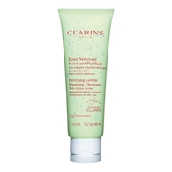 125ML Clarins SOINS DEMAQUILLANTS Doux nettoyant moussant purifiant peaux mixtes à grasses  1 of 2 