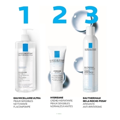 750ml LA ROCHE POSAY EAU MICELLAIRE ULTRA Eau micellaire démaquillante sans rinçage peaux sensibles  1 of 4 