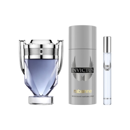 Coffret eau de toilette + déodorant + vaporisateur de voyage