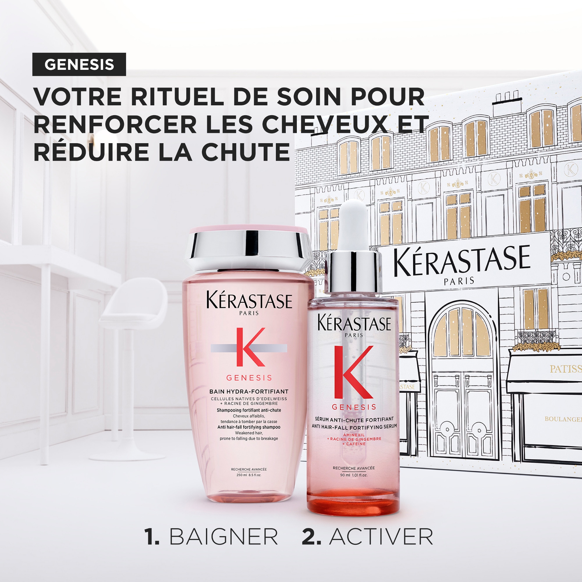 Coffret routine shampooing + sérum anti-chute et fortifiant