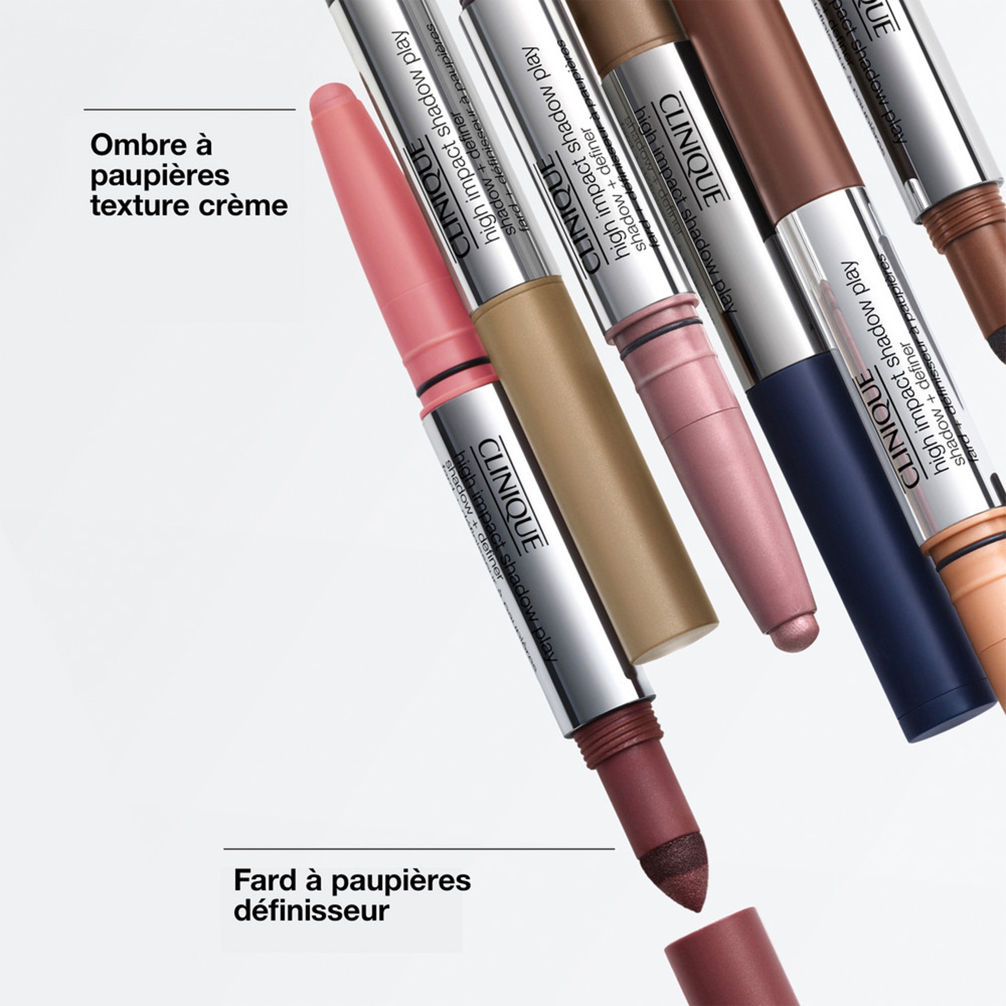  Clinique HIGHT IMPACT SHADOW PLAY Fards à paupières + définisseur  1 of 4 