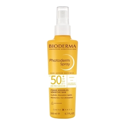 200ML BIODERMA PHOTODERM Spray spf50+ invisible, hydrate, aborption rapide - peaux sensibles  1 of 2 