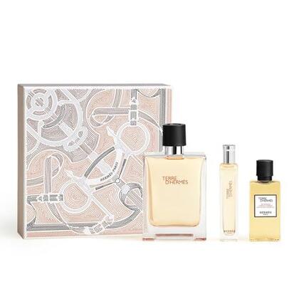  Hermès TERRE D'HERMÈS Coffret eau de parfum + gel douche + vaporisateur de voyage  1 of 1 Coffret eau de parfum + gel douche + vaporisateur de voyage