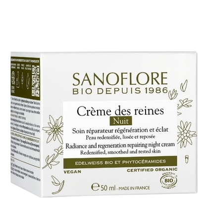 50mL SANOFLORE REINES Crème nuit anti-âge redensifiant régénération éclat certifiée bio  1 of 4 