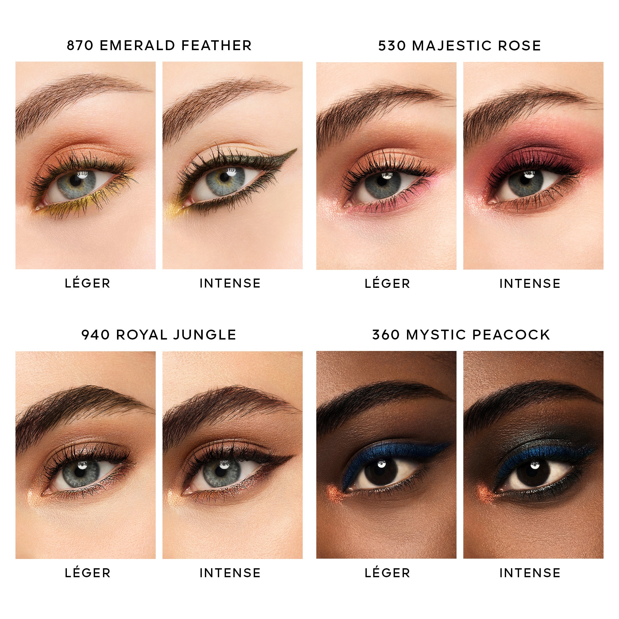 Ombres à paupières 4 couleurs