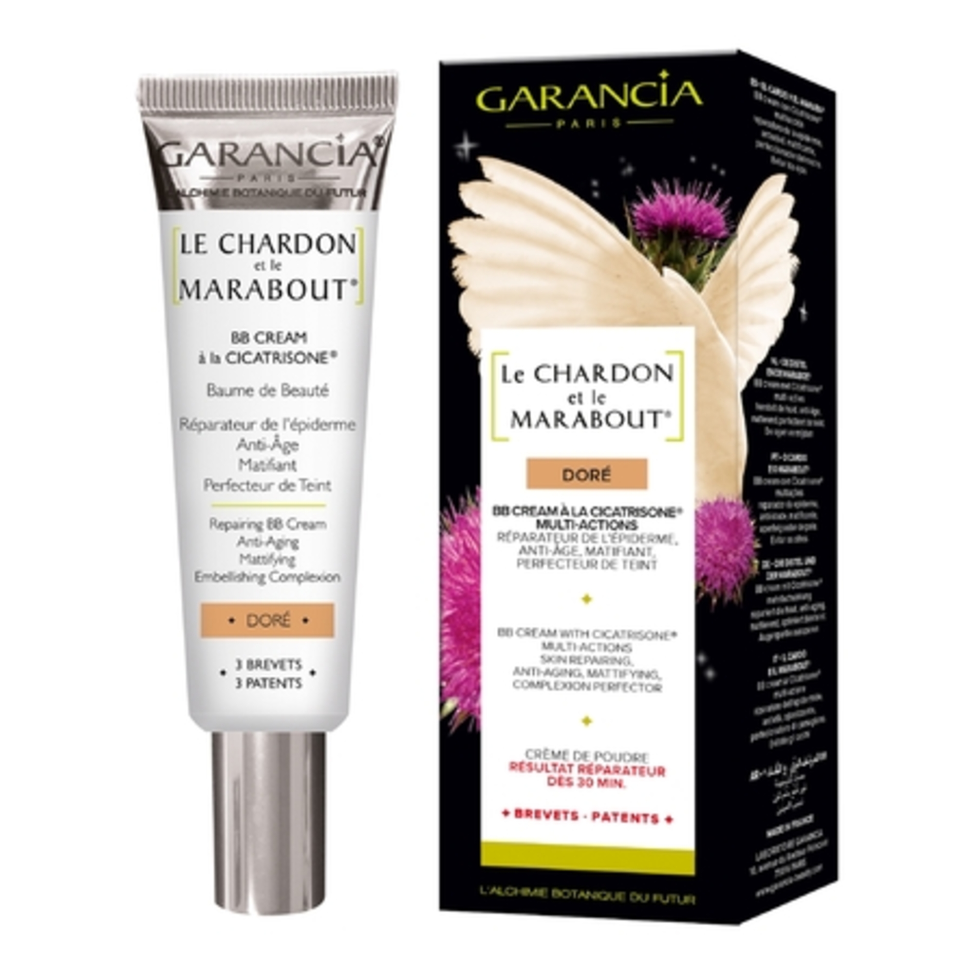 BB crème à la  cicatrisone réparateur de l'épiderme anti-âge visage