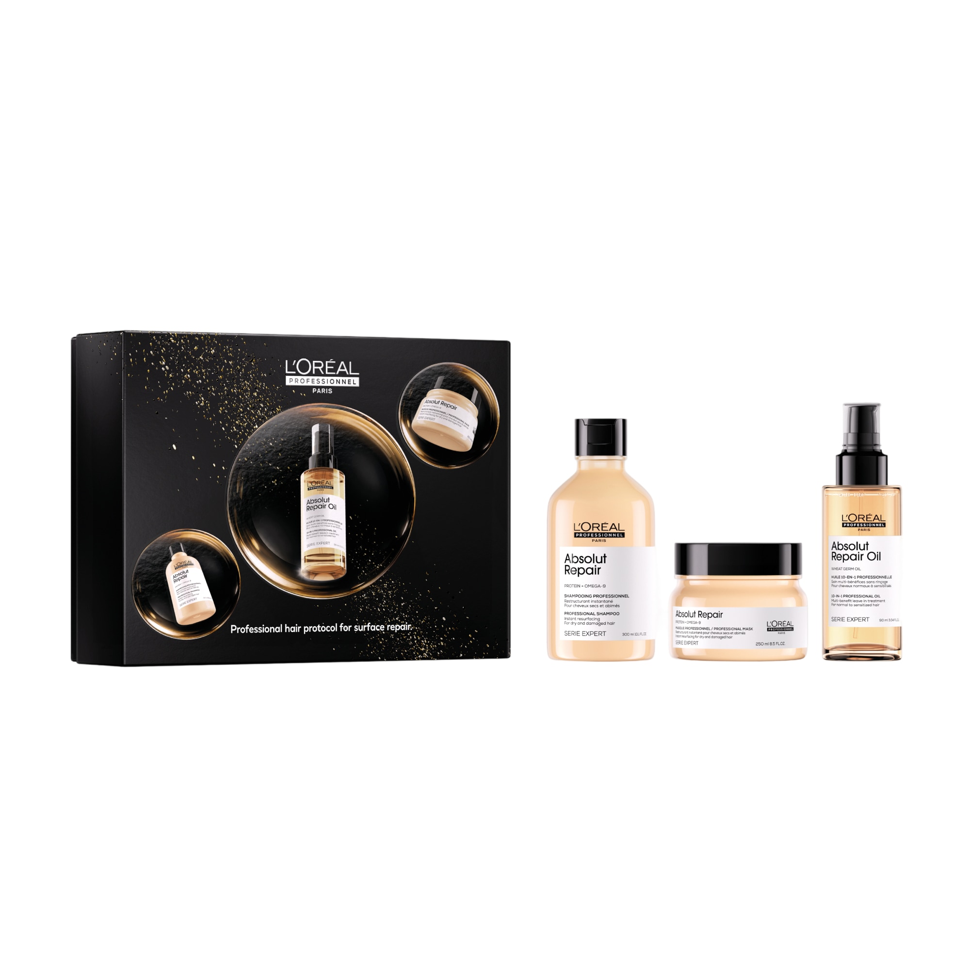 L'oréal Professionnel - Serie Expert Absolut Repair - Coffret - Shampoing + Masque + Huile