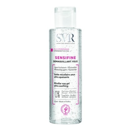 125mL LABORATOIRE SVR SENSIFINE DEMAQUILLANT YEUX Gelée micellaire yeux ultra apaisante.  1 of 1 