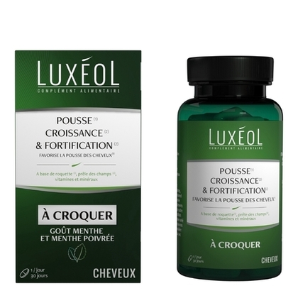27G Luxeol CHEVEUX Complément alimentaire à croquer pousse, croissance & fortification  1 of 4 