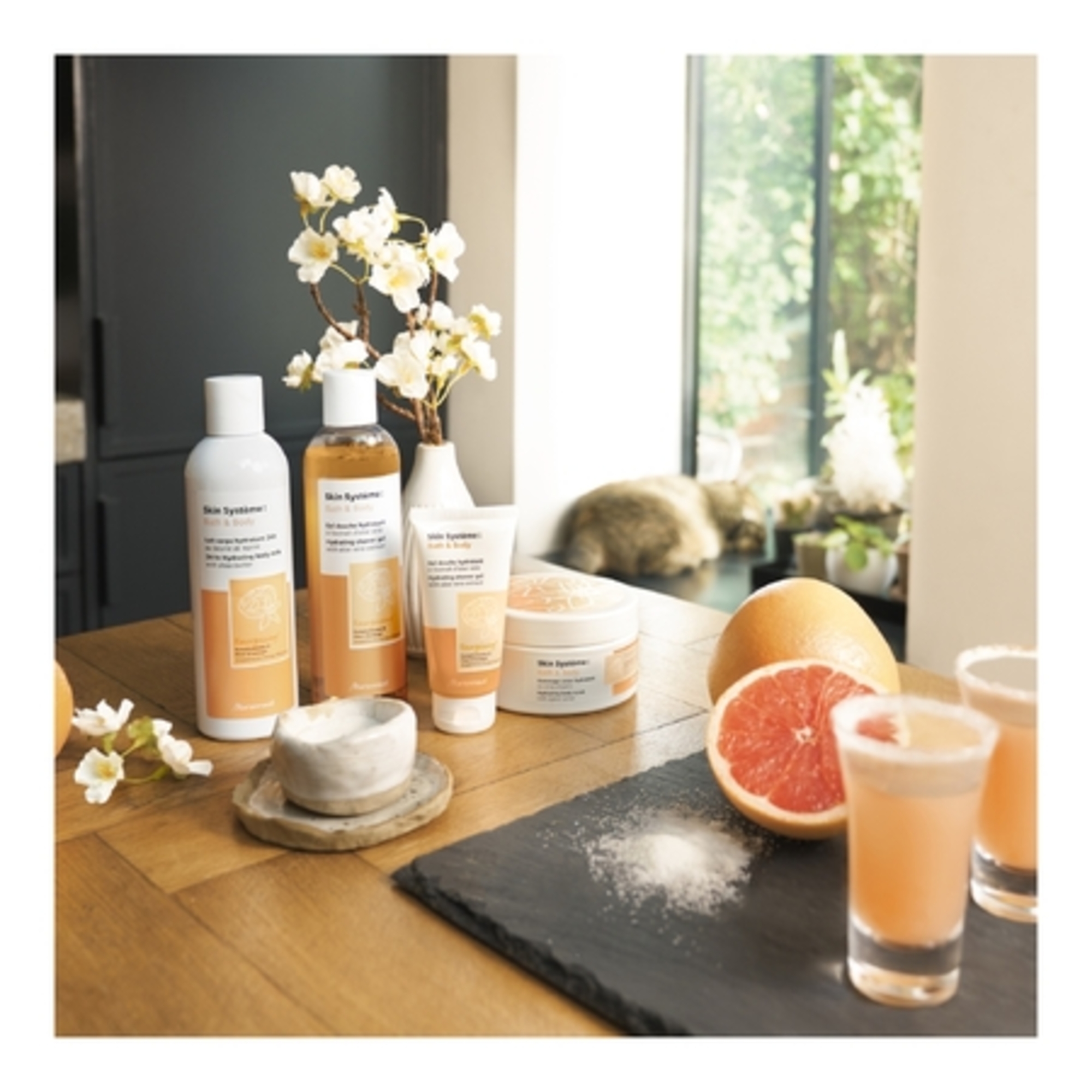 Gommage corps hydratant pamplemousse & fleur d'oranger