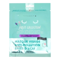 30ML INUWET SOIN VISAGE FRUIT COLLECTION Masque visage hydratant baies d'acai en bio cellulose  1 of 2 