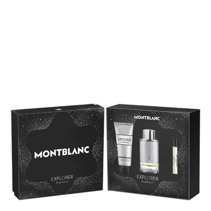  MONTBLANC EXPLORER PLATINUM Coffret eau de parfum + gel douche +  vaporisateur voyage  1 of 1 