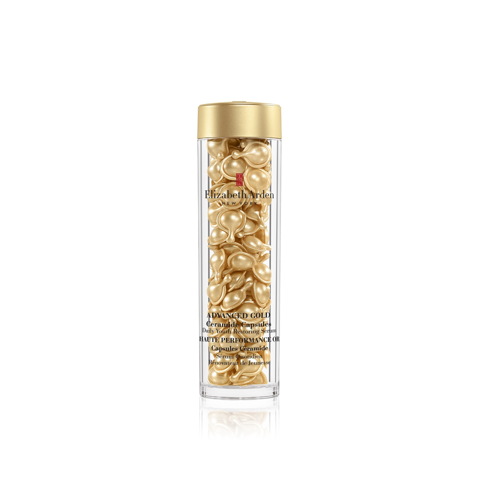 90Capsules Elizabeth Arden ADVANCED GOLD CERAMIDE Capsules sérum quotidien rénovateur de jeunesse 1 of 4 Capsules sérum quotidien rénovateur de jeunesse