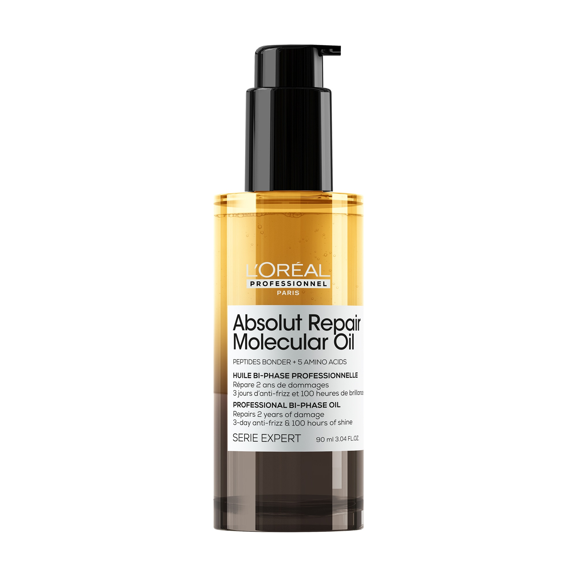 90mL L'ORÉAL PROFESSIONNEL ABSOLUT REPAIR MOLECULAR Huile bi-phase 1 of 4