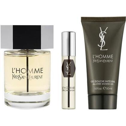 Coffret eau de toilette + vaporisateur de voyage + gel douche