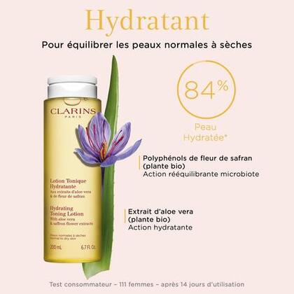 400ML Clarins LOTION TONIQUE Hydratante - peaux normales à sèches  1 of 4 