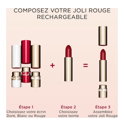  Clarins JOLI ROUGE SHINY Recharge rouge à lèvres fini brillant  1 of 4 