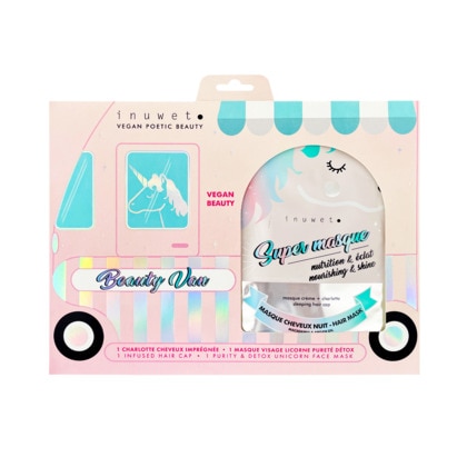 60ml INUWET BEAUTY VAN Coffret masque licorne  1 of 2 