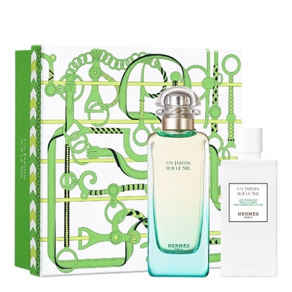  Hermès LES JARDINS Coffret eau de toilette + lait pour le corps  1 of 4 