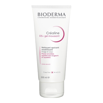 BIODERMA - Créaline Ds + - Ds+ Gel Nettoyant Purifiant Peaux Sensibles, Anti-rougeurs Et Squames - 200ml