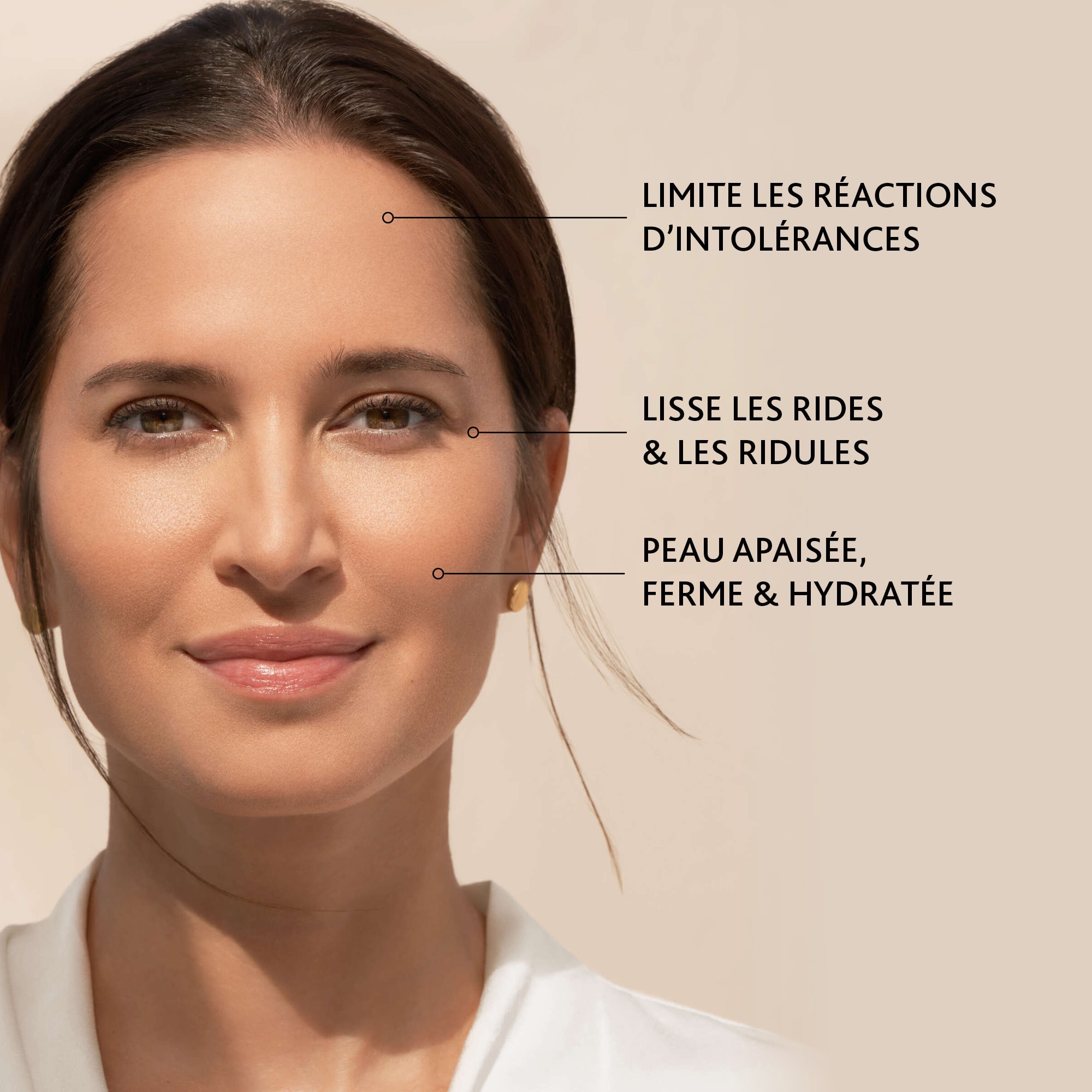 Crème solaire visage spf50+ anti-rides peau intolérante