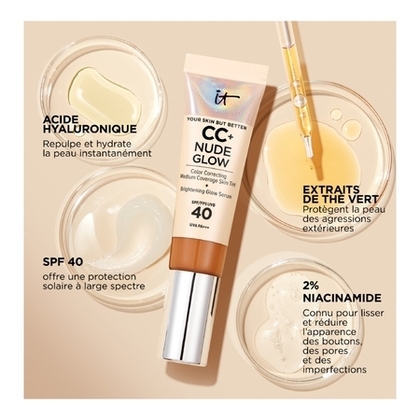  IT COSMETICS YOUR SKIN BUT BETTER™ CC+ CREAM NUDE GLOW CC Crème Correctrice Illuminatrice  1 of 4 