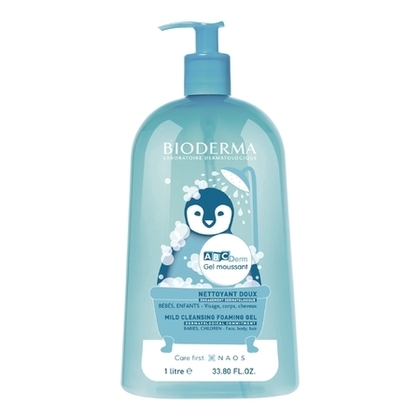 1084G BIODERMA ABCDERM Gel nettoyant moussant doux visage et corps bébé & enfant  1 of 3 