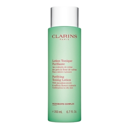 200ML Clarins LOTION TONIQUE Lotion tonique purifiante aux extraits de reine des près & fleur de safran  1 of 4 