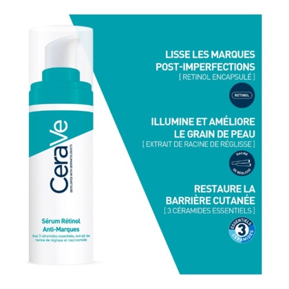 30ML CERAVE ACNÉ Sérum rétinol anti-marques  1 of 4 