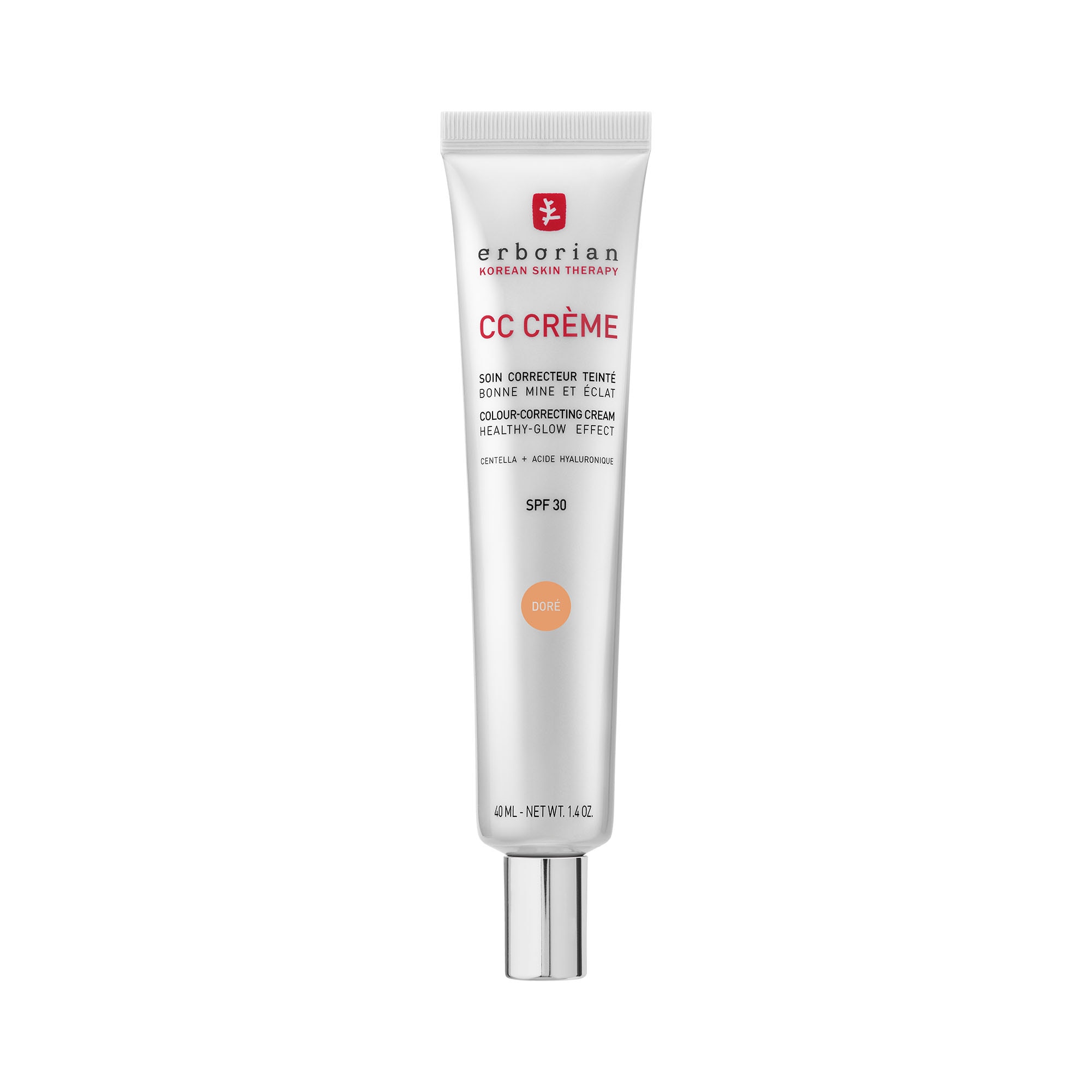 Erborian - Cc Creme - Soin Correcteur Teinté - Bonne Mine & Éclat - Porcelaine - 15ml