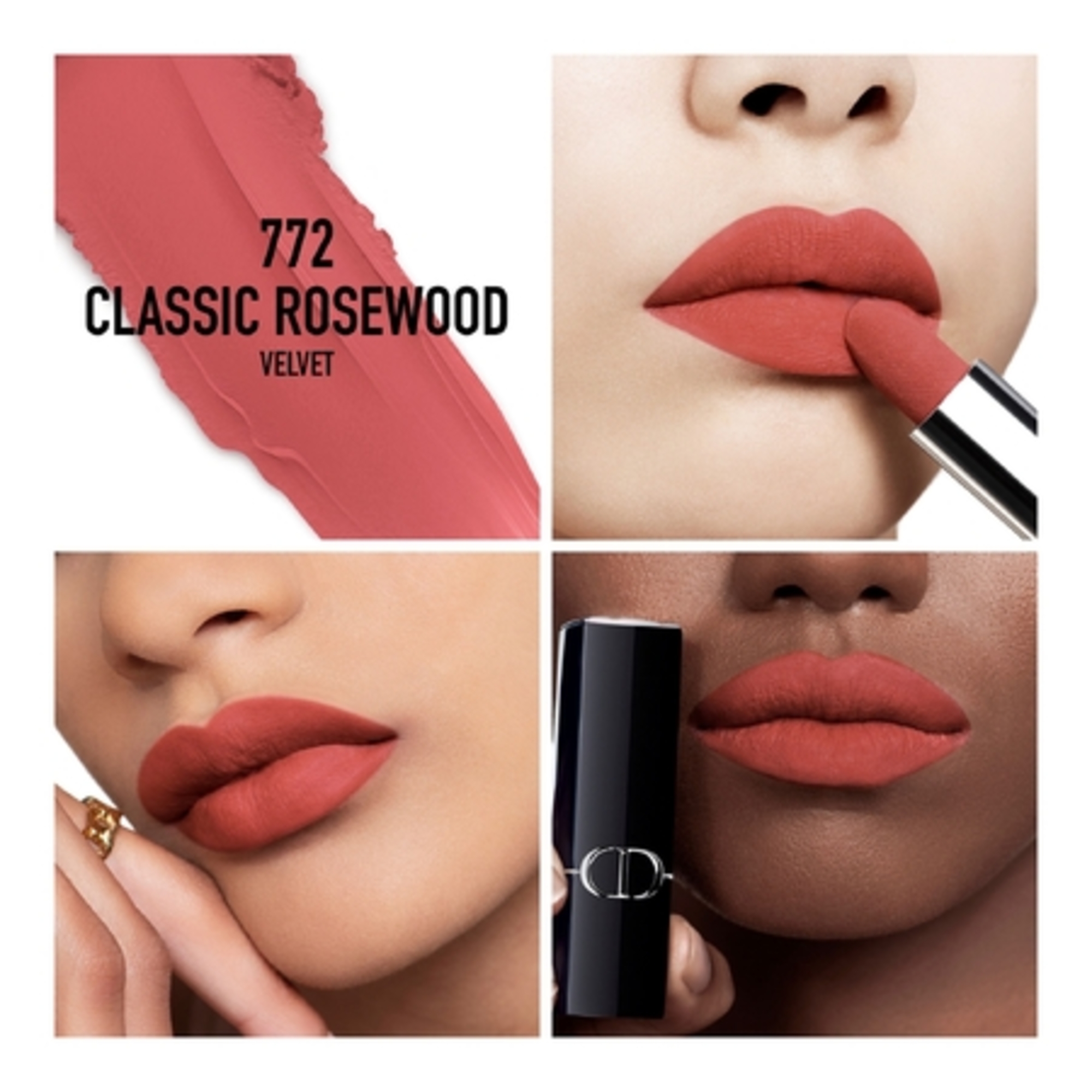 Rouge dior la recharge recharge de rouge à lèvres - 2 finis : velvet et satin