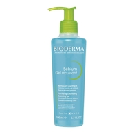 200ML BIODERMA SÉBIUM Gel moussant purifiant doux pour peaux mixtes à grasses  1 of 2 