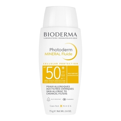 105G BIODERMA PHOTODERM MINERAL Fluide spf50+ - peaux allergiques aux filtres chimiques  1 of 4 