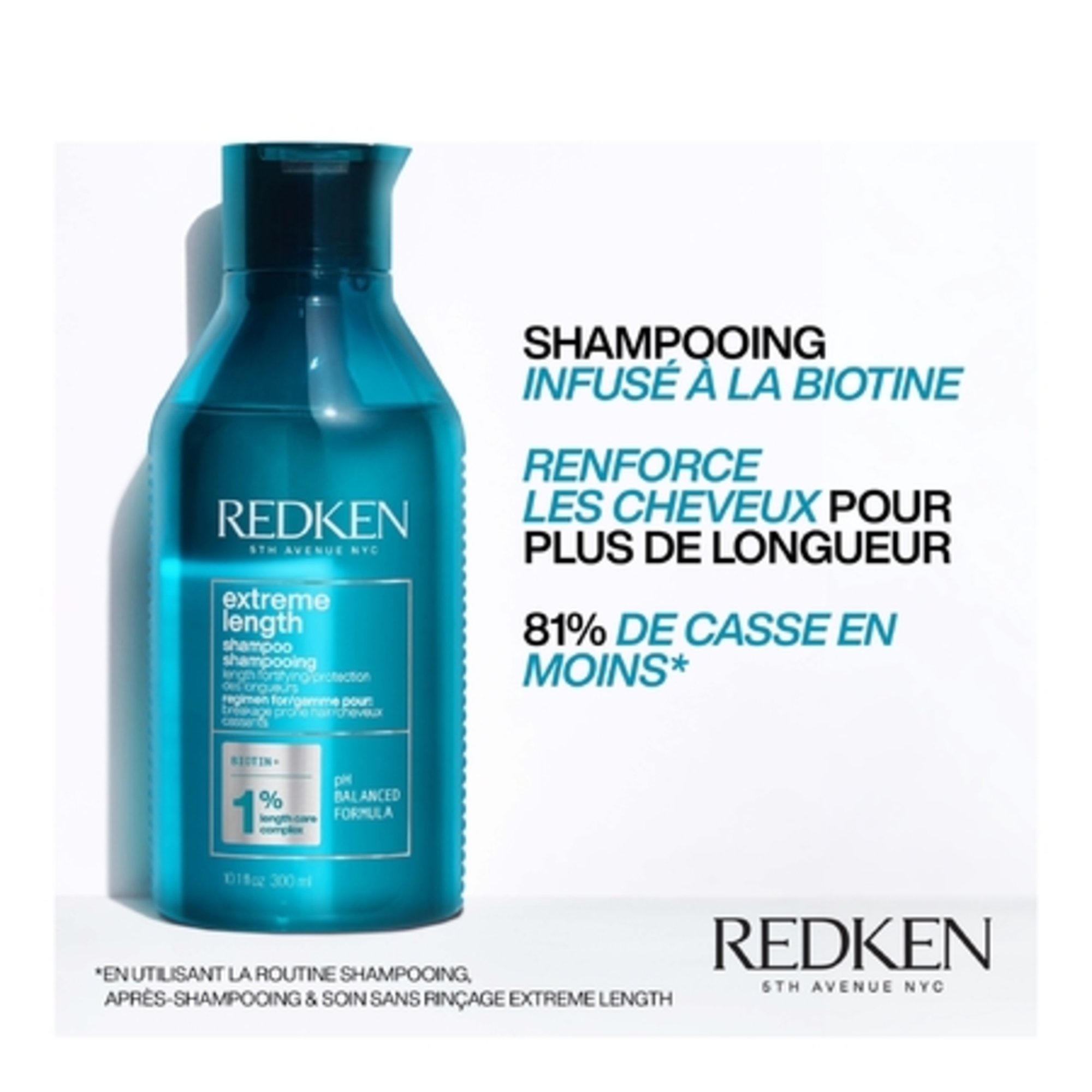 Shampoing Extreme Length fortifiant pour cheveux longs