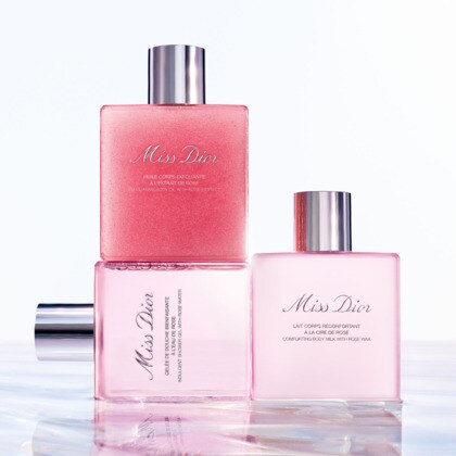 175ML DIOR MISS DIOR Huile corps exfoliante à l'extrait de rose  1 of 4 