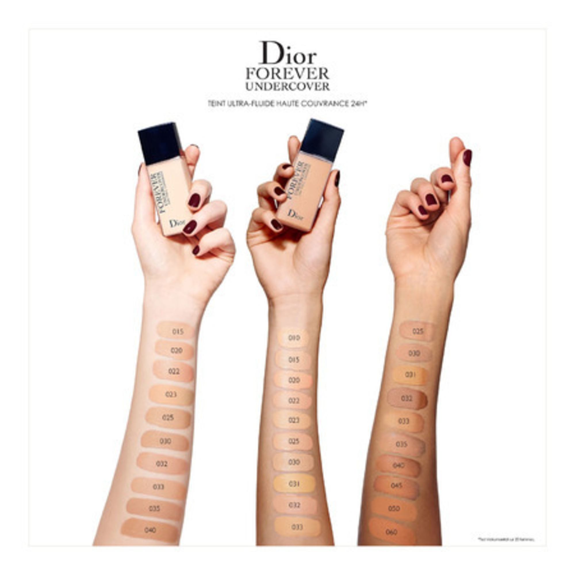 Fond de teint fluide haute couvrance 24h*