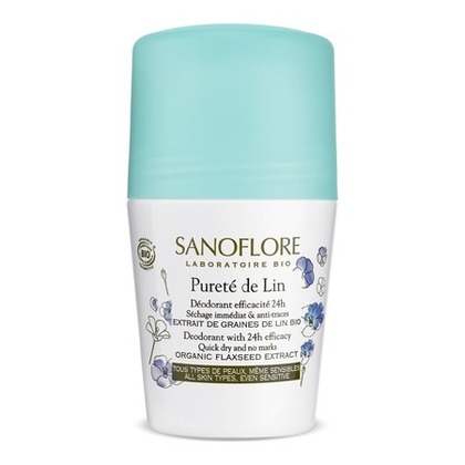 50mL SANOFLORE PURETÉ DE LIN Déodorant sans sels d'aluminium anti-traces certifié Bio  1 of 4 